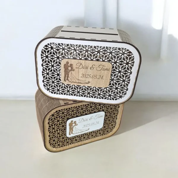 esküvői pénzgyűjtődoboz