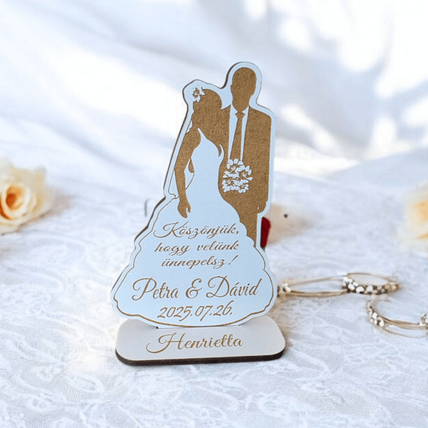 Esküvői köszönetajándék és ültetőkártya